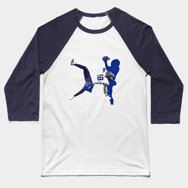 Justin Jefferson Catch Baseball T-Shirt by islandersgraphics